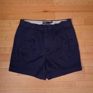 Polo Ralph Lauren Blue Chino Shorts Size 32 Cotton Brand New